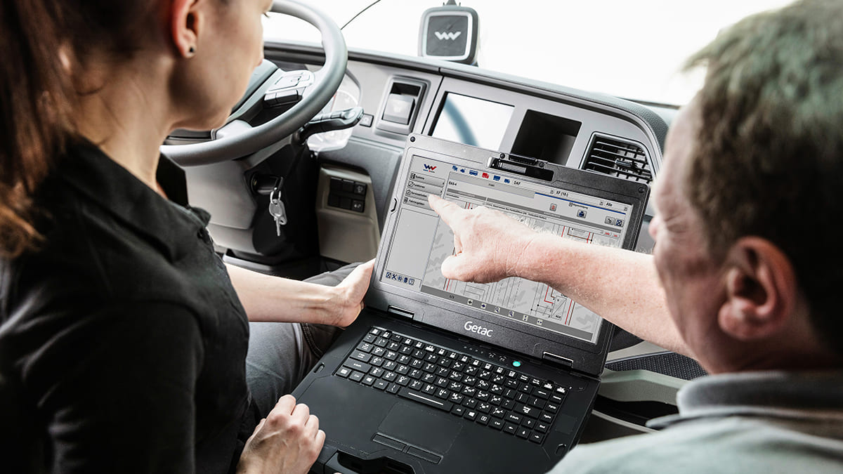 GETAC S410 LAPTOPS IN USE IN COMMERCIAL VEHICLE DIAGNOSTICS THROUGHOUT EUROPE